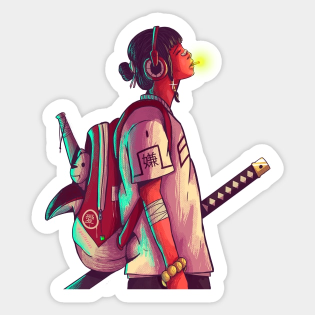 Modern Kunoichi Sticker by K2Gproject